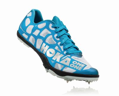 Hoka One One Men's Rocket LD Spikes White/Blue (HO0538) Australia